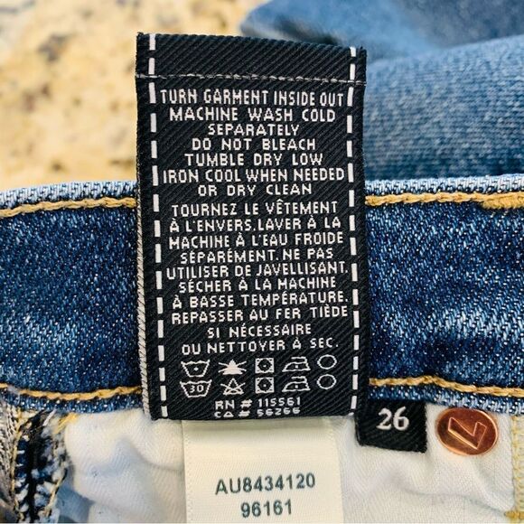 7 For All Mankind Luxe High Waist Ankle Skinny Jeans Size 26 - Picture 11 of 11
